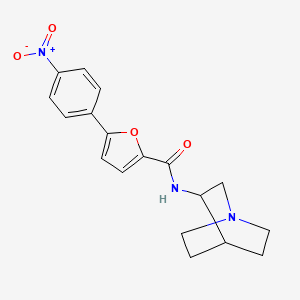 N-{1-azabicyclo[2.2.2]octan-3-yl}-5-(4-nitrophenyl)furan-2-carboxamide