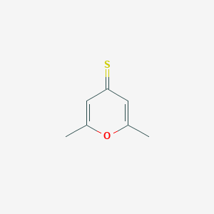 molecular formula C7H8OS B087184 2,6-Dimethylpyran-4-thione CAS No. 1004-37-1