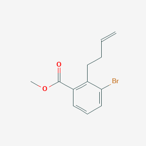 molecular formula C12H13BrO2 B8718403 Methyl 3-bromo-2-but-3-en-1-ylbenzoate 