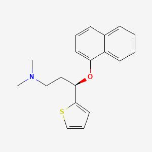 molecular formula C19H21NOS B8718539 (R)-N,N-dimethyl-3-(naphthyloxy)-3-(2-thienyl)propylamine 