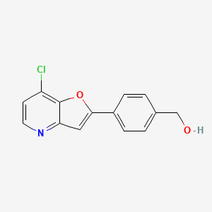 [4-(7-Chlorofuro[3,2-b]pyridin-2-yl)phenyl]methanol