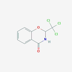 molecular formula C9H6Cl3NO2 B8718581 2H-Benz[e]1,3-oxazin-4(3H)-one, 2-trichloromethyl- 