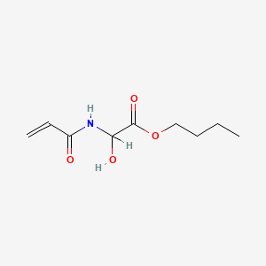 molecular formula C9H15NO4 B8718682 Acetic acid, hydroxy((1-oxo-2-propenyl)amino)-, butyl ester CAS No. 89995-71-1