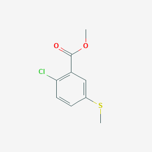 molecular formula C9H9ClO2S B8718709 Methyl 2-chloro-5-(methylthio)benzoate 