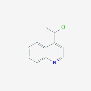 molecular formula C11H10ClN B8718958 4-(1-Chloroethyl)quinoline CAS No. 117125-17-4