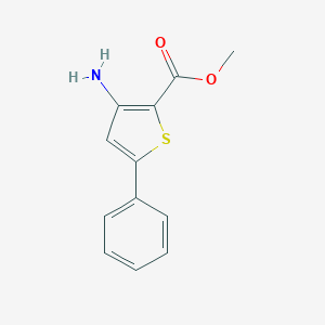 molecular formula C12H11NO2S B008719 Methyl 3-amino-5-phenylthiophene-2-carboxylate CAS No. 100063-22-7