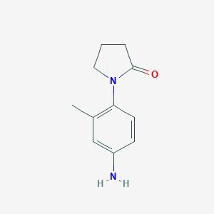 molecular formula C11H14N2O B087190 1-(4-氨基-2-甲苯基)吡咯烷-2-酮 CAS No. 13691-29-7