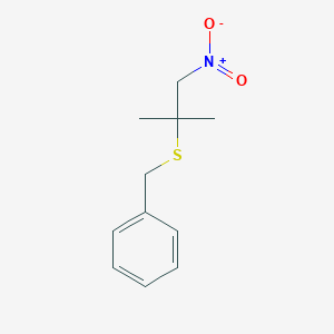 molecular formula C11H15NO2S B8719060 Benzyl(2-methyl-1-nitropropan-2-yl)sulfane CAS No. 105780-12-9