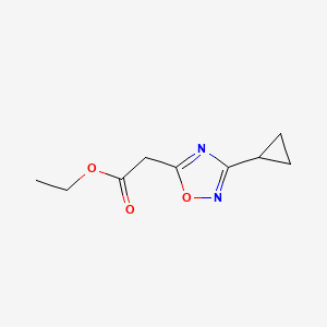 Ethyl 2-(3-cyclopropyl-1,2,4-oxadiazol-5-yl)acetate
