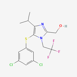 (5-(3,5-Dichlorophenylthio)-4-isopropyl-1-(2,2,2-trifluoroethyl)-1H-imidazol-2-yl)methanol