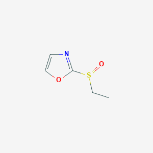 molecular formula C5H7NO2S B8719089 2-Ethylsulphinyloxazole CAS No. 62124-57-6