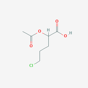 2-Acetoxy-5-chloropentanoic acid