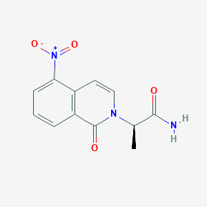 (R)-2-(5-Nitro-1-oxoisoquinolin-2(1H)-yl)propanamide