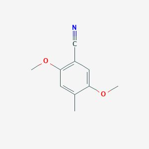 molecular formula C10H11NO2 B8719151 2,5-Dimethoxy-4-methylbenzonitrile 