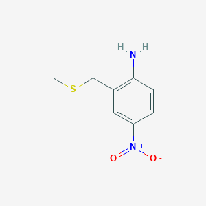 B8719337 2-[(Methylsulfanyl)methyl]-4-nitroaniline CAS No. 34774-93-1