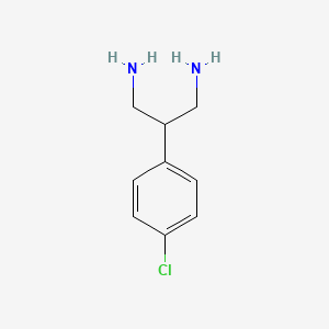 molecular formula C9H13ClN2 B8719342 2-(4-Chlorophenyl)propane-1,3-diamine 