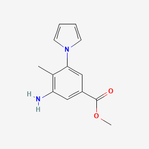 Methyl 3-amino-4-methyl-5-(1H-pyrrol-1-yl)benzoate