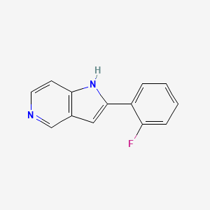 molecular formula C13H9FN2 B8719485 2-(2-Fluoro-phenyl)-1H-pyrrolo[3,2-c]pyridine 