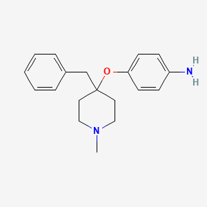 Benzenamine, 4-((1-methyl-4-(phenylmethyl)-4-piperidinyl)oxy)-