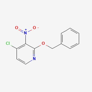 molecular formula C12H9ClN2O3 B8719553 2-(Benzyloxy)-4-chloro-3-nitropyridine CAS No. 219735-84-9