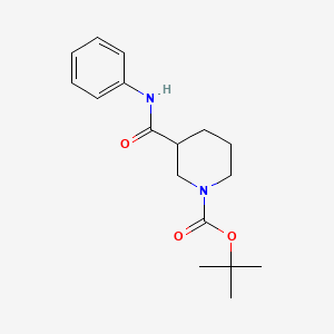 molecular formula C17H24N2O3 B8719570 1,1-Dimethylethyl 3-[(phenylamino)carbonyl]-1-piperidinecarboxylate 