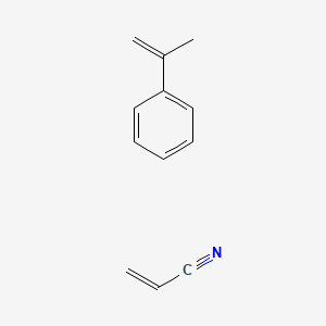 molecular formula C12H13N B8719596 2-Propenenitrile, polymer with (1-methylethenyl)benzene CAS No. 215369-94-1