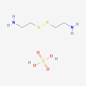 molecular formula C4H14N2O4S3 B087196 2,2'-Disulfanediyldiethanamine sulfate CAS No. 157-09-5