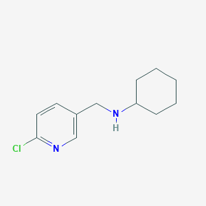 molecular formula C12H17ClN2 B8719721 N-((6-chloropyridin-3-yl)methyl)cyclohexanamine 