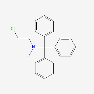 molecular formula C22H22ClN B8719934 2-chloro-N-methyl-N-tritylethanamine 