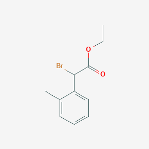 molecular formula C11H13BrO2 B8719947 Ethyl 2-bromo-2-(o-tolyl)acetate 