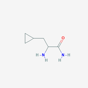 molecular formula C6H12N2O B8719954 2-Amino-3-cyclopropylpropanamide 