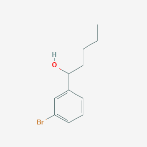 molecular formula C11H15BrO B8719974 1-(3-Bromophenyl)pentan-1-ol 