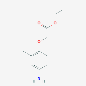 molecular formula C11H15NO3 B8720001 Ethyl (4-amino-2-methylphenoxy)acetate 