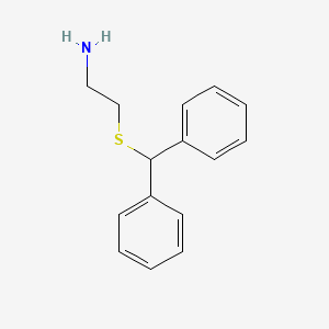 molecular formula C15H17NS B8720121 2-(Benzhydrylthio)ethanamine CAS No. 15515-59-0