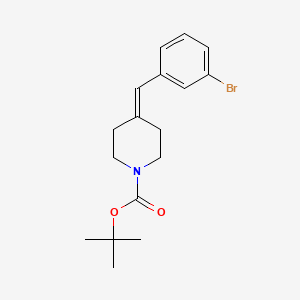 molecular formula C17H22BrNO2 B8720145 Tert-butyl 4-(3-bromobenzylidene)piperidine-1-carboxylate 