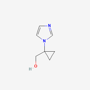 molecular formula C7H10N2O B8720179 (1-imidazol-1-ylcyclopropyl)methanol CAS No. 858036-12-1