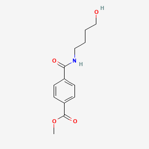 molecular formula C13H17NO4 B8720219 Methyl 4-{[(4-hydroxybutyl)amino]carbonyl}benzoate 