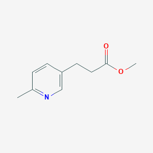 molecular formula C10H13NO2 B8720234 Methyl 3-(6-methylpyridin-3-yl)propanoate 