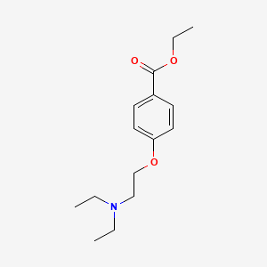 molecular formula C15H23NO3 B8720282 Ethyl-4-(diethylaminoethyloxy)benzoate CAS No. 70628-24-9