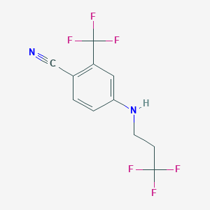2-(Trifluoromethyl)-4-[(3,3,3-trifluoropropyl)amino]benzonitrile