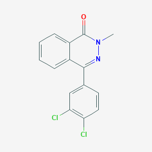 molecular formula C15H10Cl2N2O B8720398 4-(3,4-Dichlorophenyl)-2-methylphthalazin-1(2H)-one CAS No. 4725-84-2