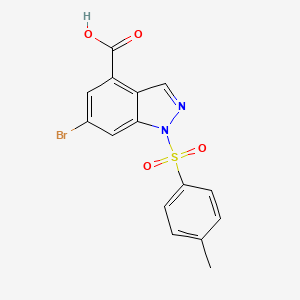 6-Bromo-1-[(4-methylphenyl)sulfonyl]-1H-indazole-4-carboxylic acid