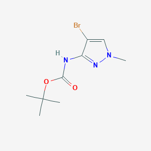 molecular formula C9H14BrN3O2 B8720456 tert-butyl (4-bromo-1-methyl-1H-pyrazol-3-yl)carbamate 