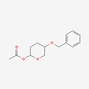 5-(benzyloxy)tetrahydro-2H-pyran-2-yl acetate