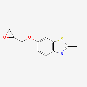 molecular formula C11H11NO2S B8720480 2-Methyl-6-(oxiran-2-ylmethoxy)benzothiazole 