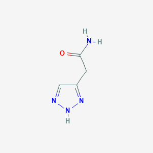 molecular formula C4H6N4O B8720481 2-(2H-triazol-4-yl)acetamide 