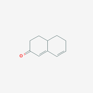 molecular formula C10H12O B8720533 4,4a,5,6-Tetrahydro-2(3H)-naphthalenone CAS No. 34545-87-4