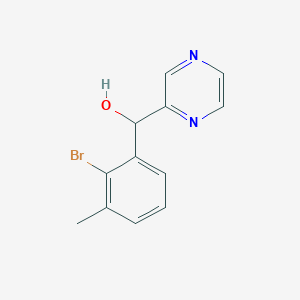 (2-Bromo-3-methylphenyl)(pyrazin-2-yl)methanol