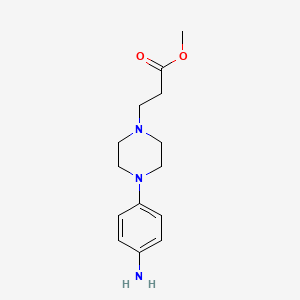 Methyl 3-[4-(4-aminophenyl)piperazin-1-yl]propanoate