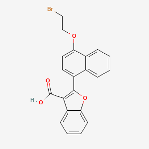 2-[4-(2-Bromoethoxy)naphthalen-1-yl]-1-benzofuran-3-carboxylic acid